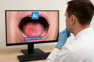 IA detecta lesões orais com precisão clínica